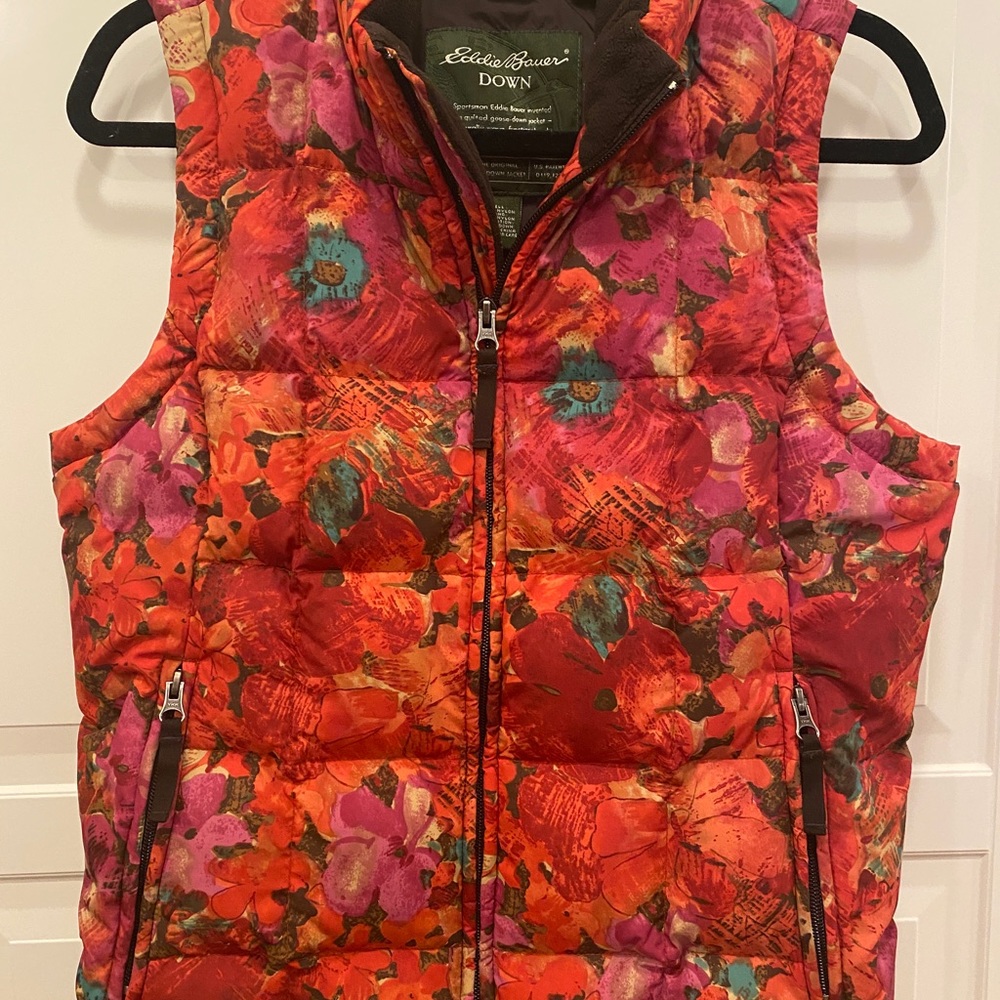 Eddie Bauer Goose Down Quilted Vest. - image 1